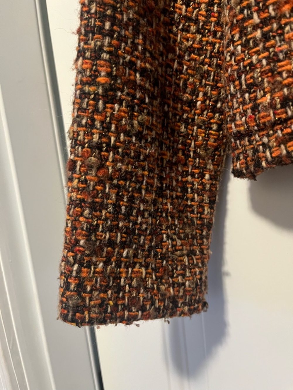 Kate Hill Brown Multi-Tone Tweed Cropped Blazer - Picture 3 of 8